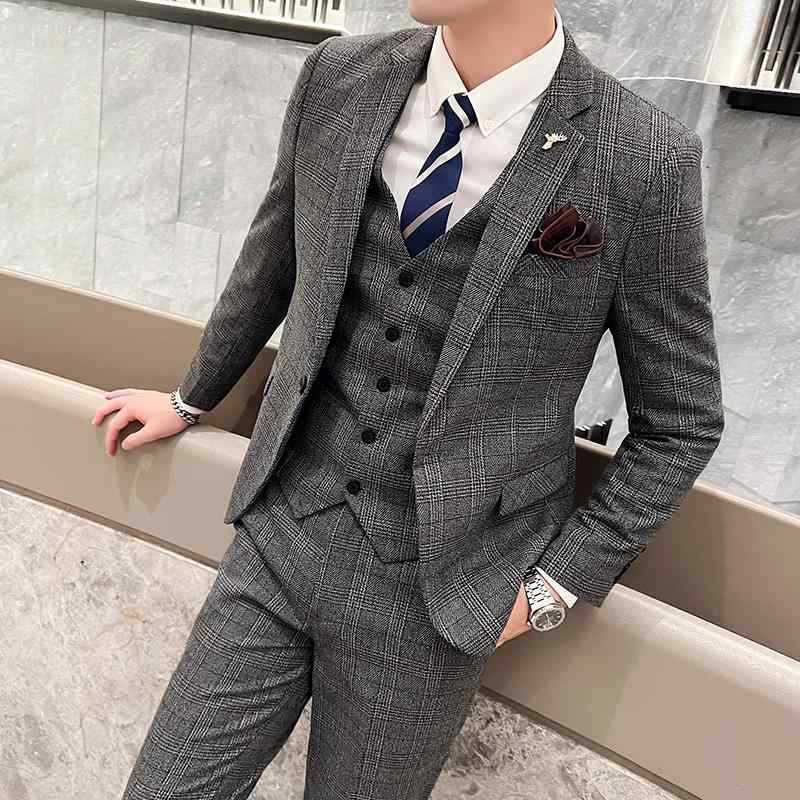 背広 メンズ 照合のしるし柄 スリー天下太平 か細い相応う セットアップ 商行為 フォーマル 婚礼の儀 礼服 二次会 寄り合い 通い 事務所 オール陽気 心地好い かっこ良い 20代 30代 40代 韓国流行り物 薄墨色 米国海軍 赤銅色 スーツ-メンズファッション