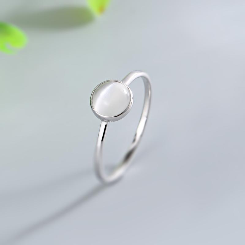 指輪 レディース 女性用 925シルバー 電気メッキ加工 キャッツアイ グラデーション クリスタル ラウンド型 オープンリング フリーサイズ かわいい おしゃれ 個性的 シンプル フェミニン カジュアル 普段使い