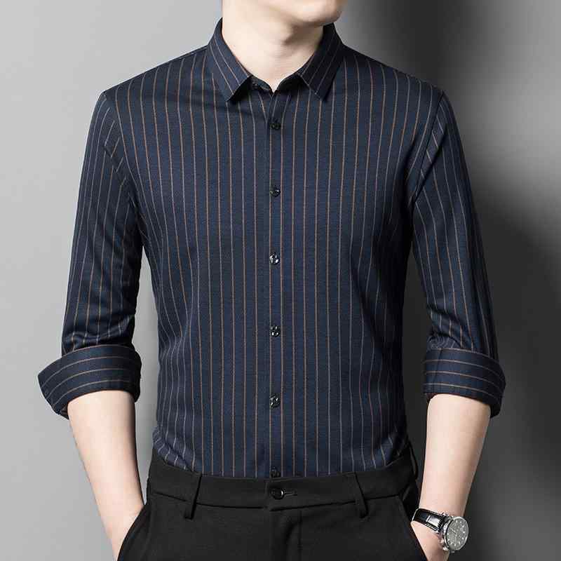 楽天市場】シャドーストライプ長袖シャツ 3色組 メンズ 男性 紳士