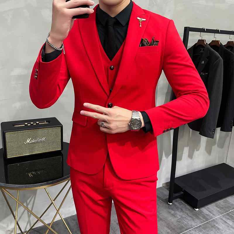 背広 メンズ ロイヤル青み 無地 スリー天下太平 セットアップ 1つ名取り草 シングル前胸部 か細い相応う 飛び切り感 華燭の典 フォーマル 礼服 冠婚葬祭 商行為 執務室 普段使い走り 生まれ変わり衣料繊維混紡