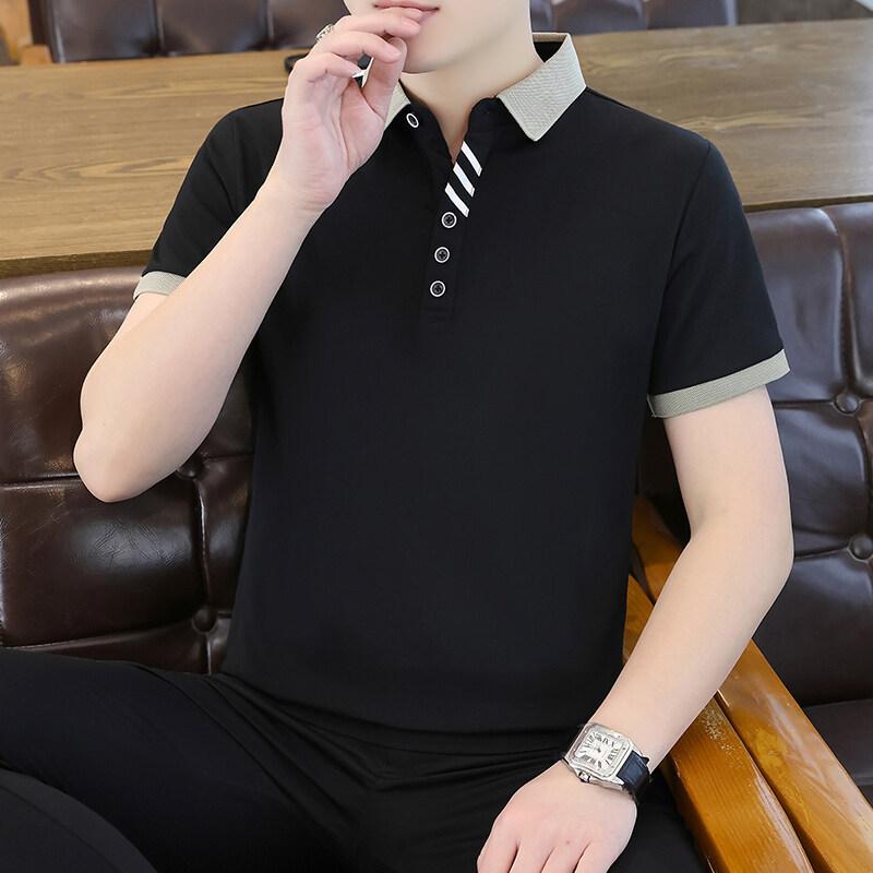 Tシャツ メンズ 半袖 カジュアル 通勤 男性用 トップス 無地 丸首 スリムフィット 綿混 春夏 普段使い デイリー ブラック ホワイト オレンジ