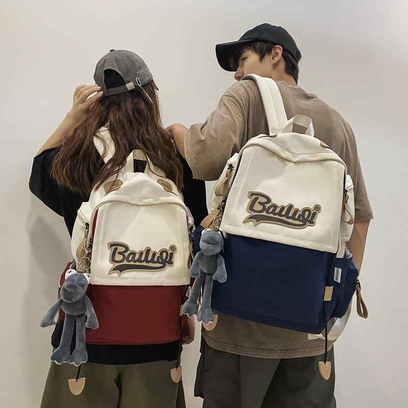 リュックサック 鞄 学生用 大容量 軽量 カジュアル スポーティ 韓国ファッション ストリート ユニセックス 通学 旅行 普段使い 15インチPC対応 ナイロン 通気性