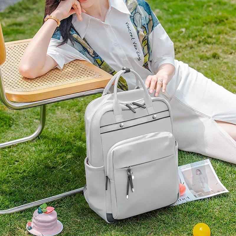リュックサック レディース おしゃれ ナイロン 防水 軽量 大容量 ノートPC収納 14インチ対応 A4対応 カジュアル 通学 通勤 トラベル 普段使い
