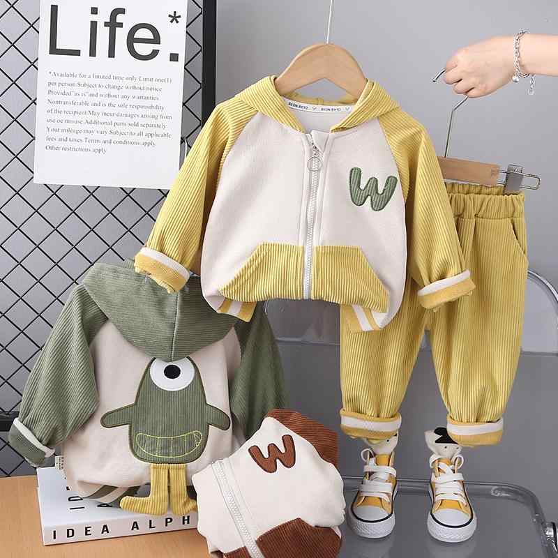 セットアップ キッズ 男の子 ベビー 赤ちゃん スポーツウェア カジュアル キャラクター 長袖 ジップアップ トップス ロングパンツ 綿 2点セット 春秋 普段使い 部屋着 柔らかい