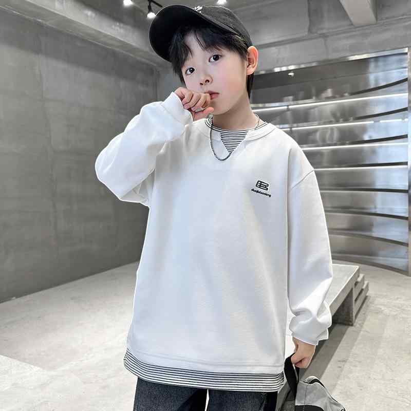 スウェット 男の子 キッズ ジュニア 男児 春秋 長袖 プルオーバー 綿 コットン トップス おしゃれ かっこいい カジュアル 通学 普段着