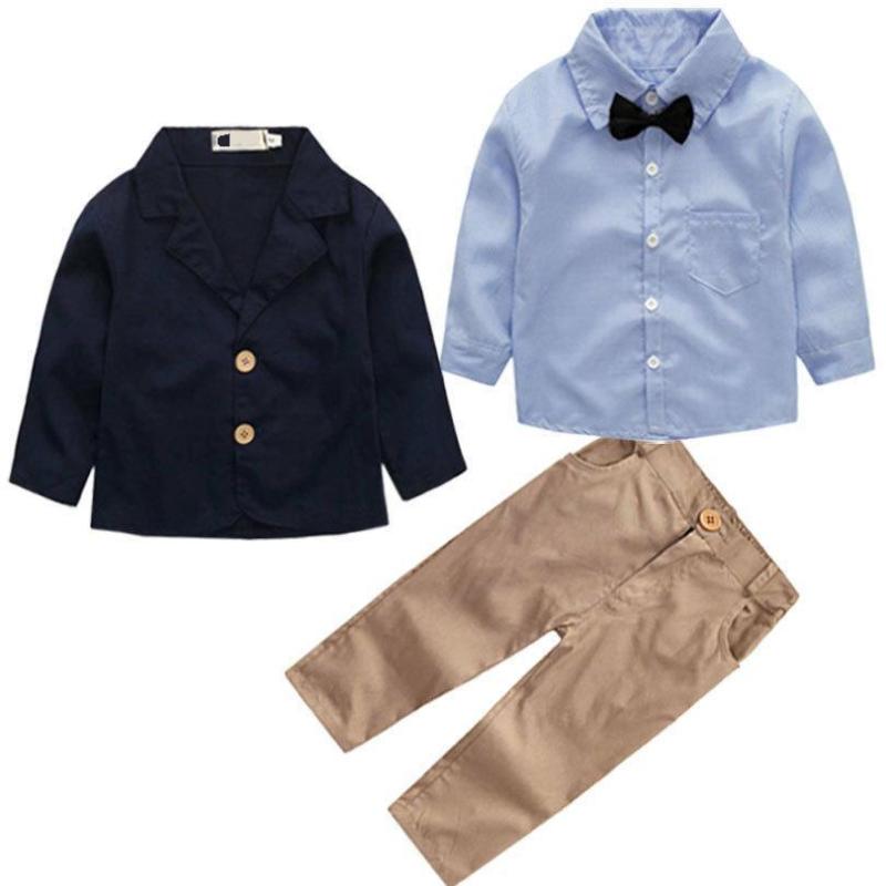 セットアップ 男の子 ベビー キッズ スリーピーススーツ コットン 春夏 フォーマル 上品 ブリティッシュ ストライプ柄 シングルボタン ネイビー ジャケット ベスト パンツ お出かけ 発表会