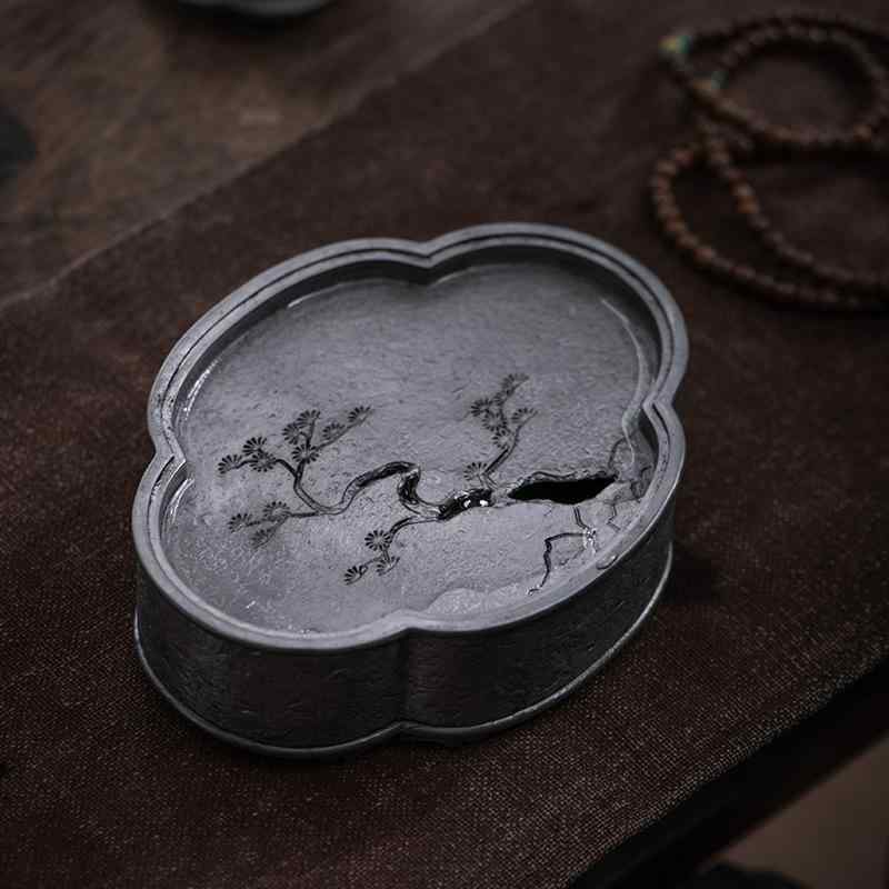 茶盤 古錫製 レトロ 和風 中国茶器 乾式茶台 茶道具 壺承 水受け御盆 アンティーク調 ヴィンテージ風 中国風今めかしい 一覧表お召しもの 茶道備品