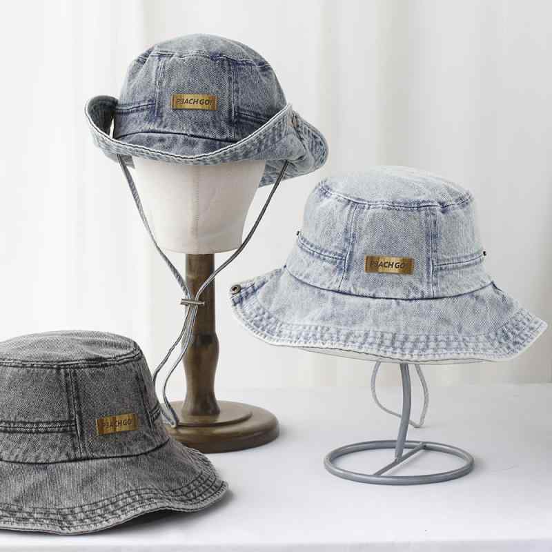 ハット レディース バケットハット デニム ウォッシュ加工 ヴィンテージ加工 小顔効果 UVカット ビッグサイズ カジュアルスタイル 万能 オールシーズン おしゃれ