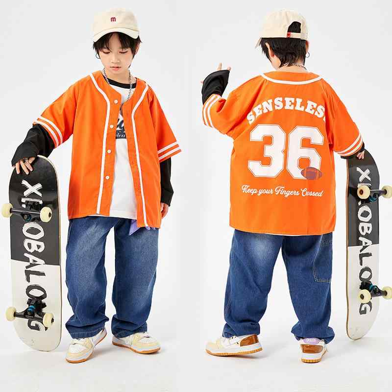 キッズ ダンス 衣装 男の子 女の子 ストリート ヒップホップ ジャズ 発表会 ステージ イベント ファッションショー セットアップ 上下セット 綿 コットン カジュアル