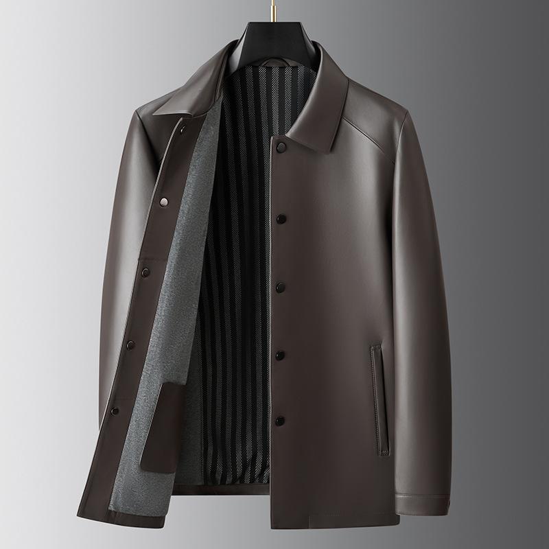 楽天市場】セミピークドラペル テーラード レザー ジャケット ラム革