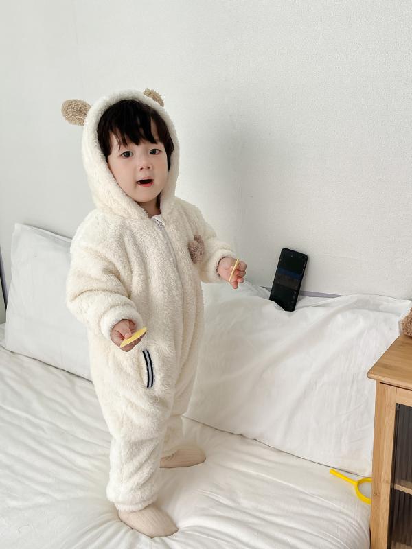 楽天市場】カシウェア BBO ベビー ベアスーツ ロンパース くま 耳付き