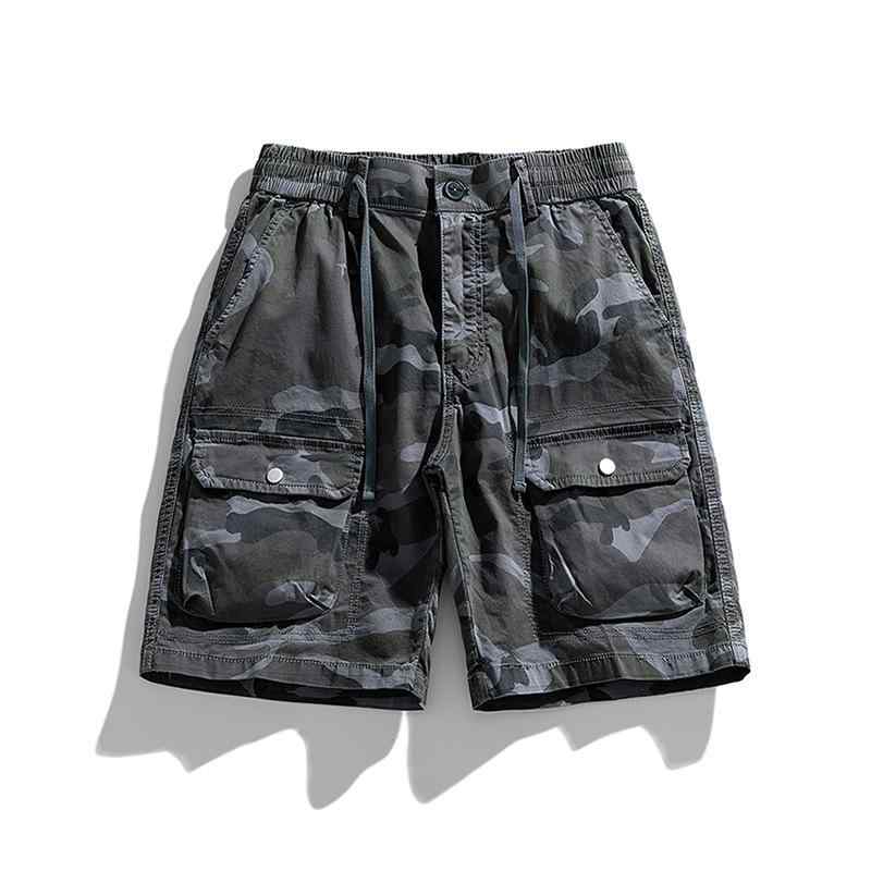 ショートパンツ メンズ 迷彩柄 ワークカーゴショーツ 多機能ポケット 五分丈 ハーフパンツ 綿100% ゆったり ルーズフィット 微ストレッチ 韓国風 ストリート カジュアル 夏 サマー