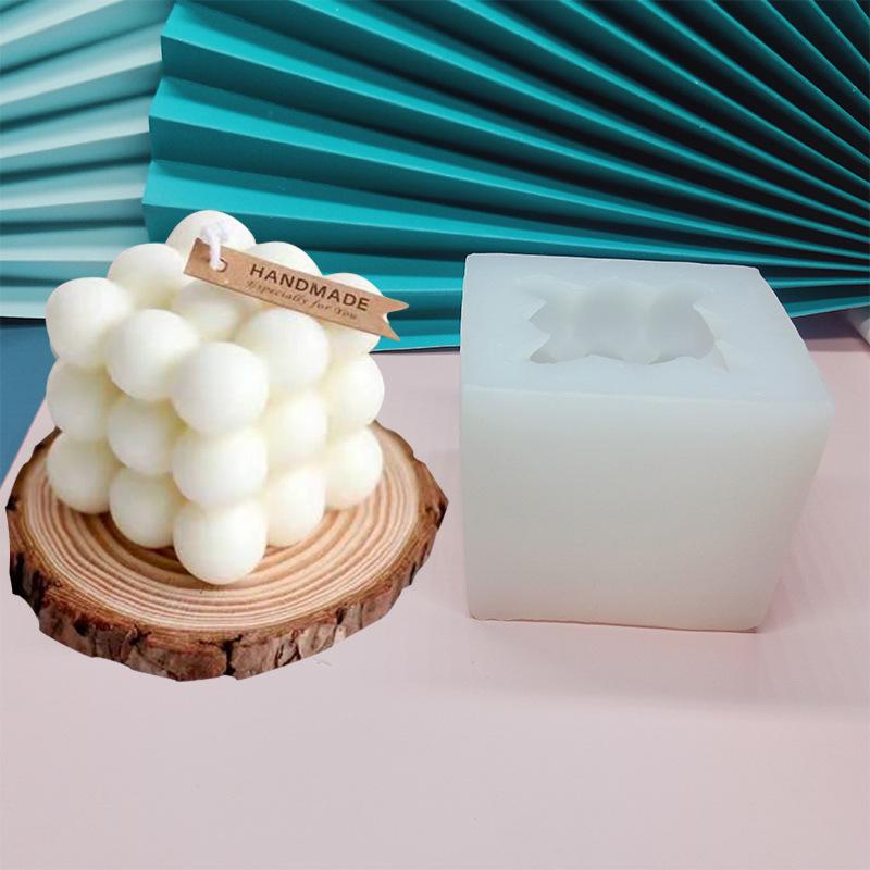シリコンモールド ユニーク 幾何学模様 3層 球体 アロマキャンドル ムースケーキ チョコレート レジン 石膏 DIY ハンドメイド 製菓