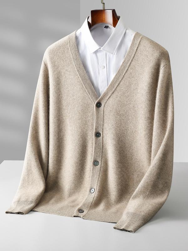 ジレー メンズ カシミール雑ぜ合わせる メリノウール V素っ首 長袖 ゆったり 馬鹿でかい大きさ ビッグ影ぼうし 商行為 執務室心地好い 普段使い走り 通気性 型崩れしにくい 烏兎 黒いこと 薄墨色