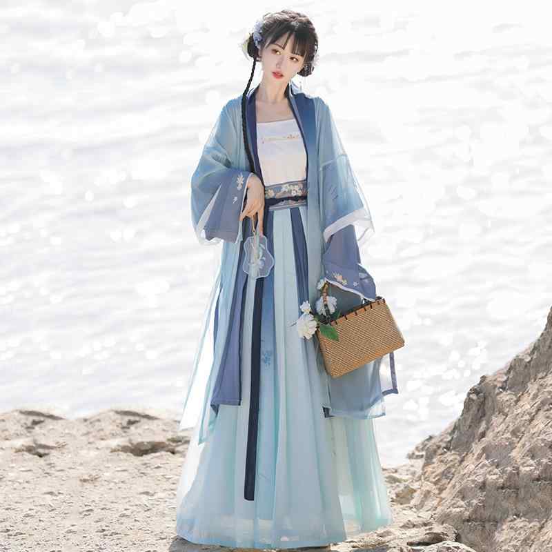 御召しもの お上さん用 宋代漢服 組みかえる目論む 刺・墸 ベイズ厚地の外套 ハイウエストスカート 普段使い走り 心地好い メッシュ ポリエステル 日月 雅びやか 晴れ晴れしい セットアップ