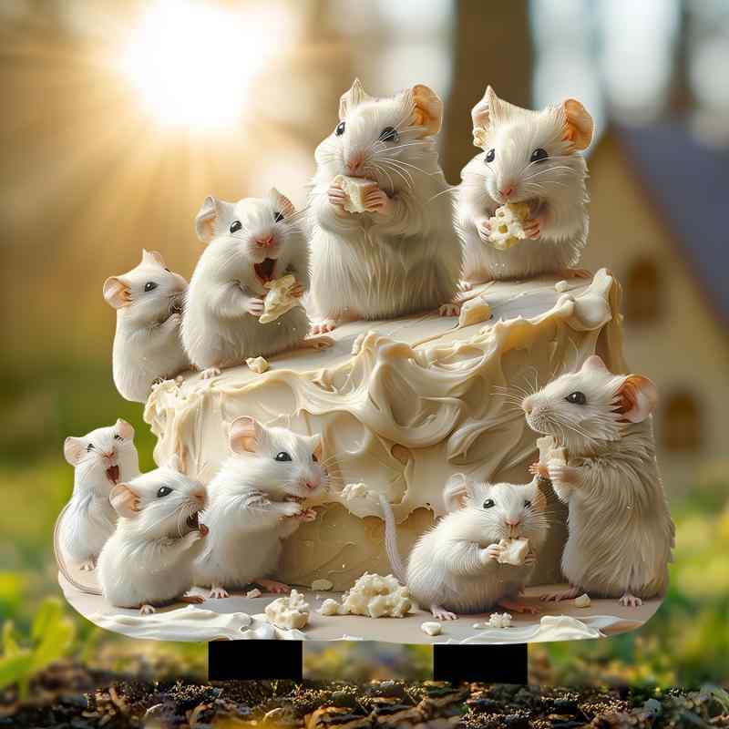 楽天市場】ミニガーデンピック 4セット ハシビロコウ ミツバチ