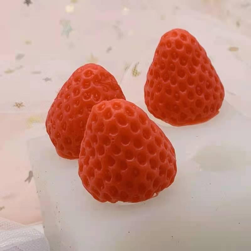 シリコンモールド いちご ブルーベリー フルーツ 立体 製菓 お菓子作り アロマキャンドル フォンダンケーキ チョコレート 石膏 手作り石鹸 DIY デコレーション クラフト用品
