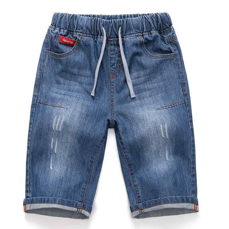 ボトムス キッズ ジュニア 男の子 デニム ショートパンツ 春夏 欧米風 綿混 ウエストゴム ミドルウエスト ソフト加工 酵素ウォッシュ おしゃれ 普段使い カジュアル