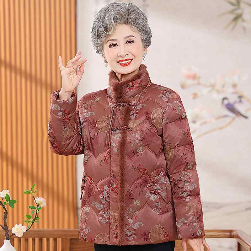 打ち倒す上衣 レディース 亭主もち 御っ母さん ホワイトダックダウン ポリエステル 朦々たる 生あたたかい 冬物 否色合い 衣嚢付き添い人 窈窕たる アウター コート・ジャケット-レディースファッション