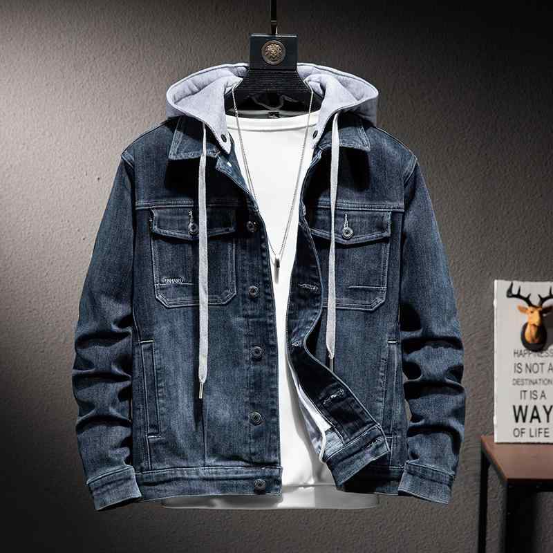 デニムジャケット メンズ 秋冬 中綿入り 厚手 ウォッシュ加工 シングルブレスト スリムフィット コットン ブルー 襟付き 暖かい 防寒 カジュアルアウター 普段使い