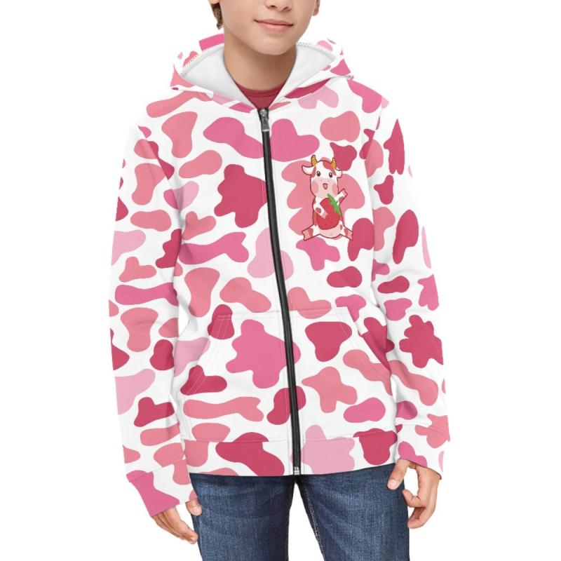 パーカー キッズ 男の子 女の子 男女兼用 フード付き ジップアップ スウェット 3Dプリント柄 長袖 ポリエステル 秋冬 カジュアル 通学着