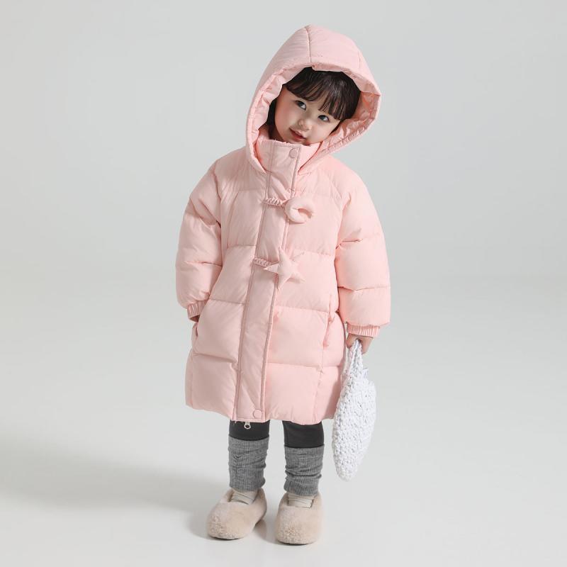 ダウンジャケット キッズ 子供用 90%白鴨ダウン 秋冬 新作 大人気 韓国風 防水 防汚 防風 フード付き 厚手 防寒 ナイロン 無地 おしゃれ 黒 ブルー レッド ピンク