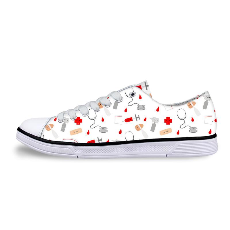 スニーカー ユニセックス 男女兼用 カートゥーン かわいい ナースベアー くま プリント ローカット キャンバス EVAソール レースアップ 紐靴 学生 学園 フラット ぺたんこ カジュアル 普段使い 通学画像