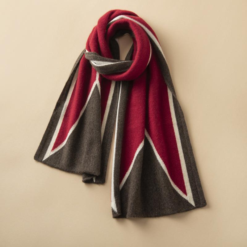 ストール 秋冬 100%カシミヤ 純カシミヤ マフラー ショール ネックウォーマー ロング 厚手 肉厚 防寒 保温 暖かい アウトドア 普段使い デイリーユース カジュアル ファッション 通勤 ビジネス ニット ケーブル編み