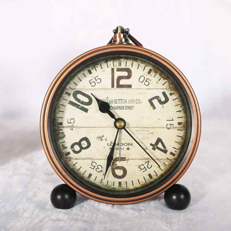 楽天市場】置き時計 おしゃれ アナログ アンティーク 歯車 機械式風