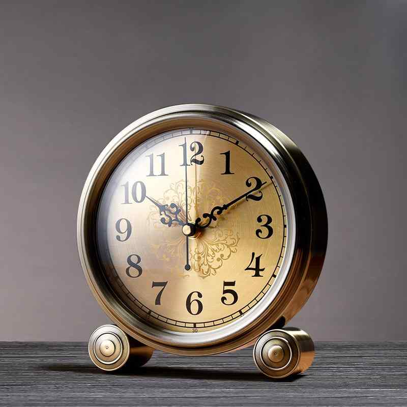 楽天市場】置き時計 おしゃれ アナログ アンティーク 歯車 機械式風