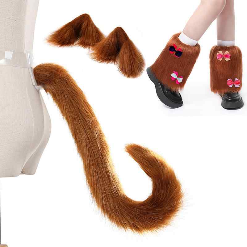 コスプレ小物 レディース 猫耳 獣耳 しっぽ テール カチューシャ ヘッドドレス ヘアアクセサリー メイド ロリータ JK制服 アニメ イベント ハロウィン 仮装 かわいい ふわふわ リアル 自由自在 4,635円