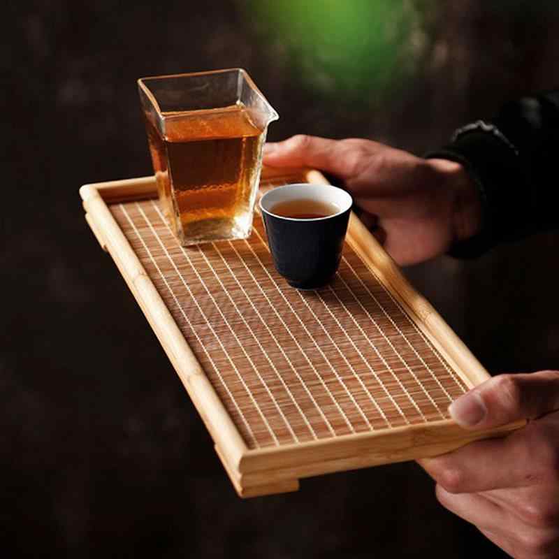 茶器 茶盤 和風 日本式 竹製 天然木材 角型トレイ 乾泡茶盤 湯呑みスタンド 収納 整理 家庭用 喫茶 お茶 来客用 ディスプレイ ハンドメイド