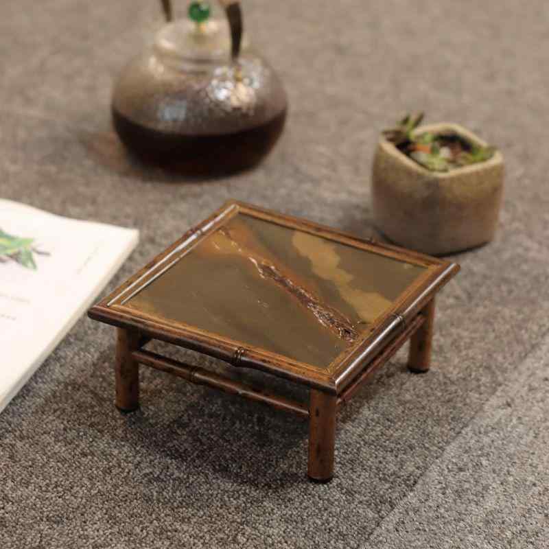 茶台 家庭用 竹製 バンブー 新中式 モダン シンプル 小型 ミニ コンパクト 茶盤 乾泡台 ティーマット 茶托 茶卓 ティーテーブル 高品質 上質｜way-ugo