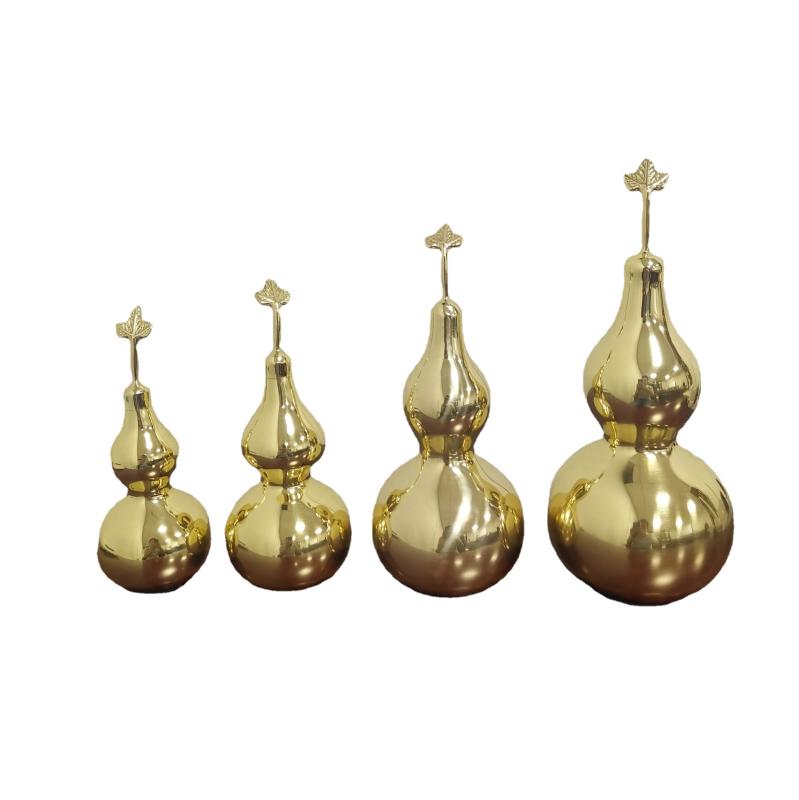 飾りつけ 瓠 ひょうたん 金管楽器 金管楽器 金管楽器製 オブジェ 今めかしい 分かりやすい 室内装飾 住み処 事務室 リビング 書屋 部屋の入り口 応接室 見せびらかす 飾りつけ 御前上等感 光輝 ブロンズ色つや ゴールド色 縁起物 風水グッズ