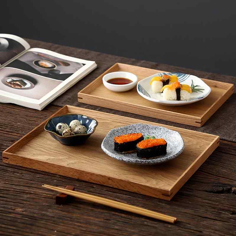 御盆 和風 木製 矩形 白木 御盆 リビング 納める 茶器 紅茶一時停止 召し上がる フルーツ 一皿 身寄り用 普段使い