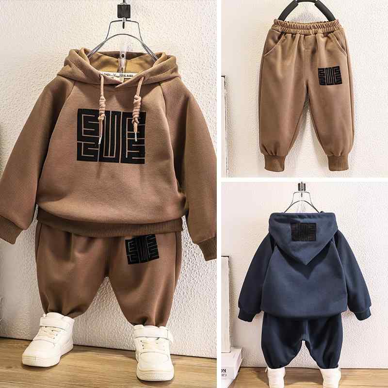 スウェット 男の子 キッズ フード付きパーカー 上下セット カジュアル スポーツ 春秋 長袖 ロングパンツ 綿混 コットン 柔らかい おしゃれ アルファベット柄