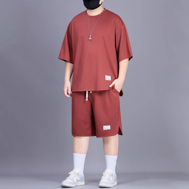 セットアップ メンズ 大きいサイズ ビッグシルエット 夏 薄手 軽量 速乾 ゆったり 半袖Tシャツ ショートパンツ 2点セット カジュアル スポーツ ルームウェア 普段着