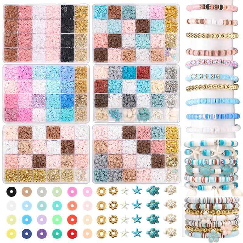 DIY材料 ソフトクレイビーズ スクール風 アカデミー風 ハンドメイド アクセサリーパーツ キット ブレスレット ネックレス 手作り 手芸