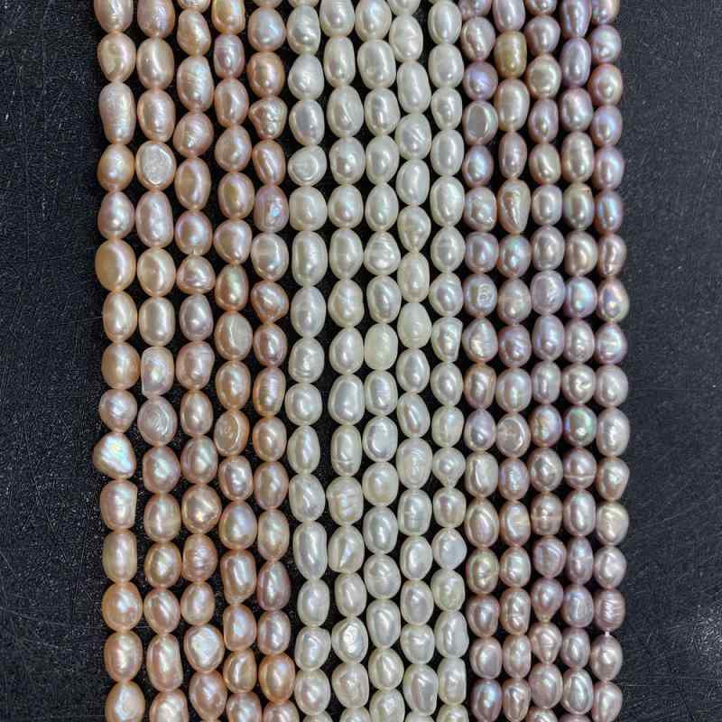 パールビーズ 天然淡水パール らせん状 直穴 両面光沢 DIY ハンドメイド アクセサリー ネックレス 部品 材料 白 ピンク 紫 3ミリ 11ミリ