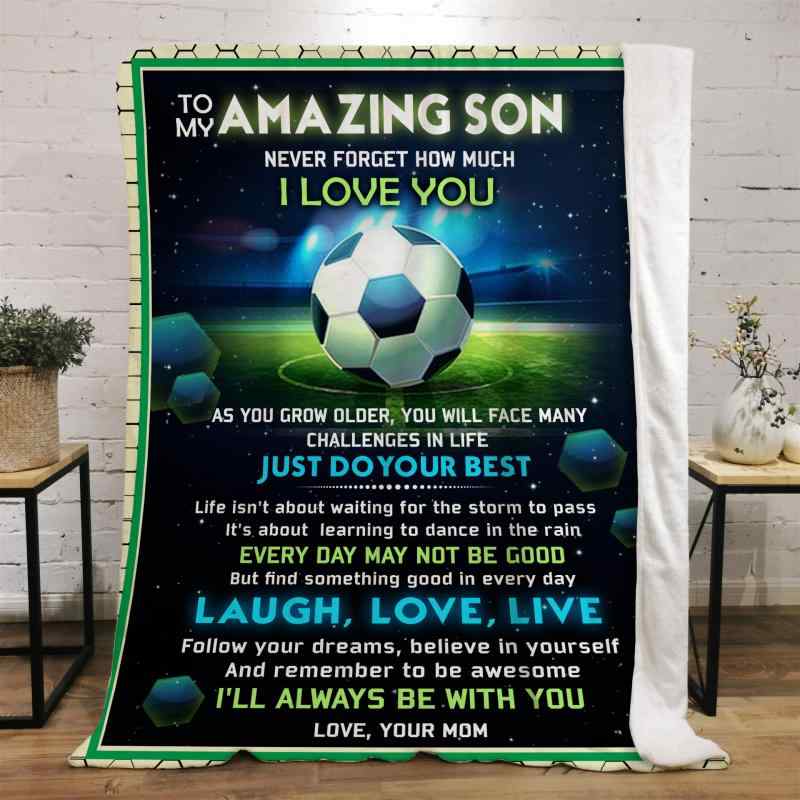 毛布 男の子 サッカー柄 両面フランネル ポリエステル ひざ掛け 柔らかい 軽量 お昼寝 仮眠 エアコン対策 トラベル 車内 春夏
