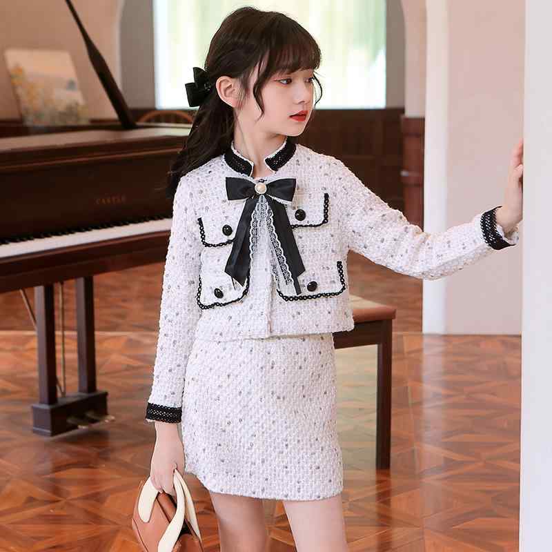 セットアップ キッズ 女の子 ジュニア ツーピース スカート 韓国ファッション カジュアル コットン 綿 長袖 無地 秋冬 普段着 通学 お出かけ 柔らかい 肌触り