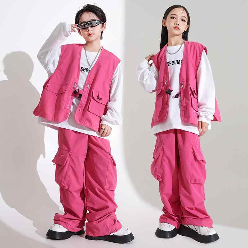 ダンスウェア 女の子 キッズ ジャズ ストリート ヒップホップ 衣装 セットアップ 上下セット 発表会 舞台 ステージ パフォーマンス 練習着 かっこいい クール おしゃれ トレンド 綿 コットン