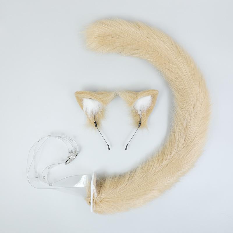 コスプレアクセサリー 日系 ハンドメイド 布製 猫耳カチューシャ 猫しっぽ ロリータ ファッション小物 仮装イベント ハロウィン パーティー スイート かわいい セット
