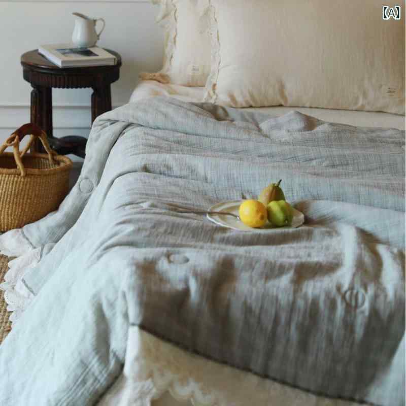 冷房装置 掛け布団 夏 双層 ガーゼ 綿 ポリエステル衣料繊維 中綿 ウォッシャブル 花柄 フレンチ 大花スピード競技 姫御前 ローマン的 ダブル 自然的 口さかしい