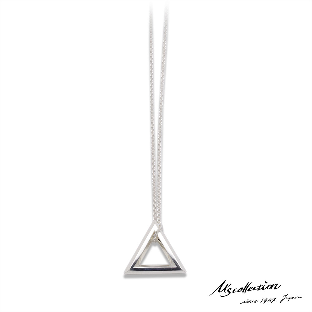内祝い エムズコレクション トライアングル ペンダント ネックレス 50cm アズキチェーン シルバー925 メンズ ブランド 最終値下げ Thealtahotel Com