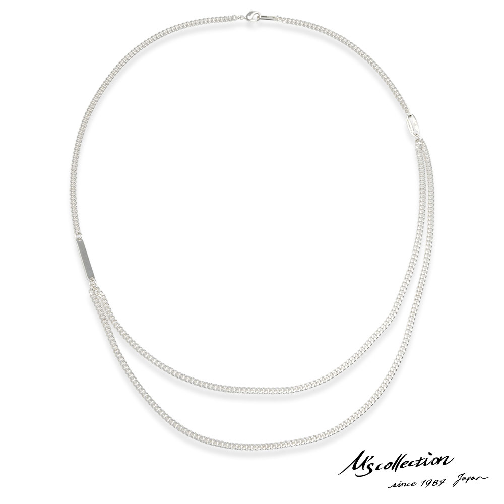 日本産 エムズコレクション ロング チェーン ダブル だけ のみ ネックレス 喜平 70cm シルバー925 メンズ ブランド 正規激安 Srvpms Araizahoteles Com
