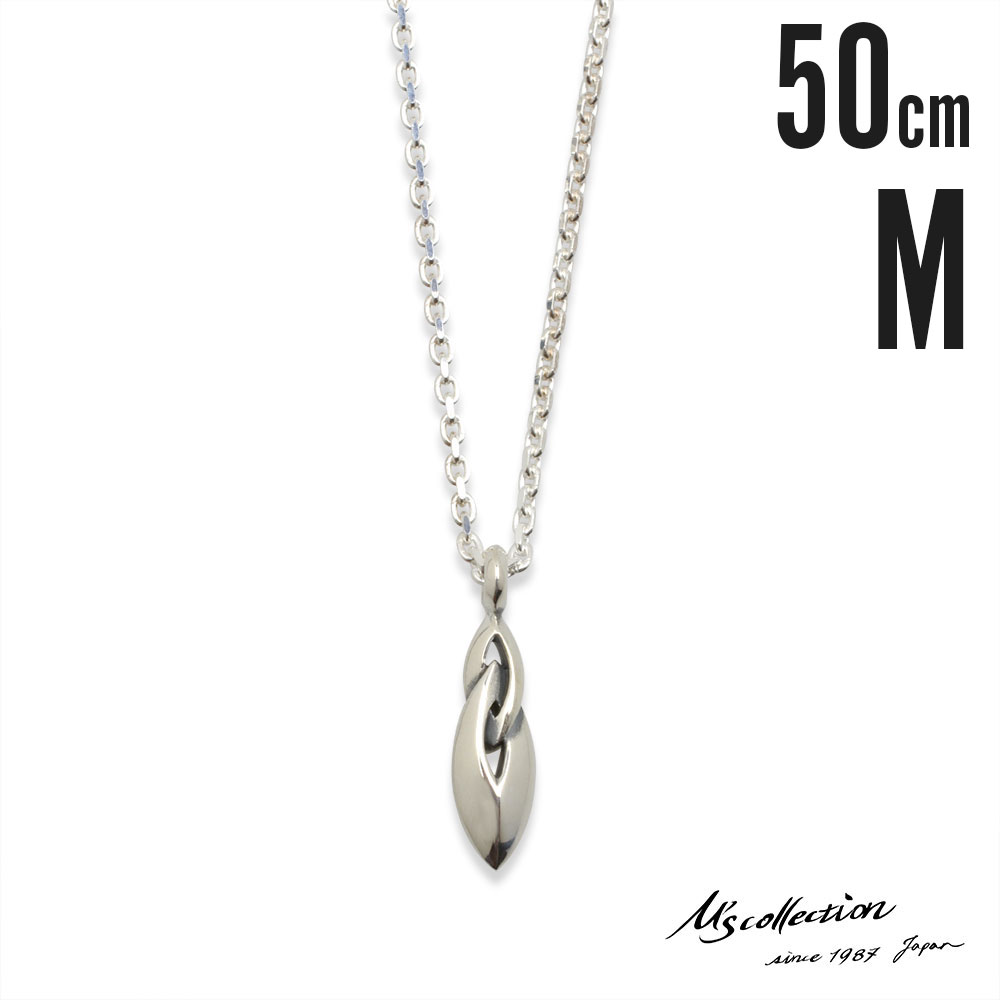 楽天市場】エムズコレクション シャープダブルリング ネックレス 50cm