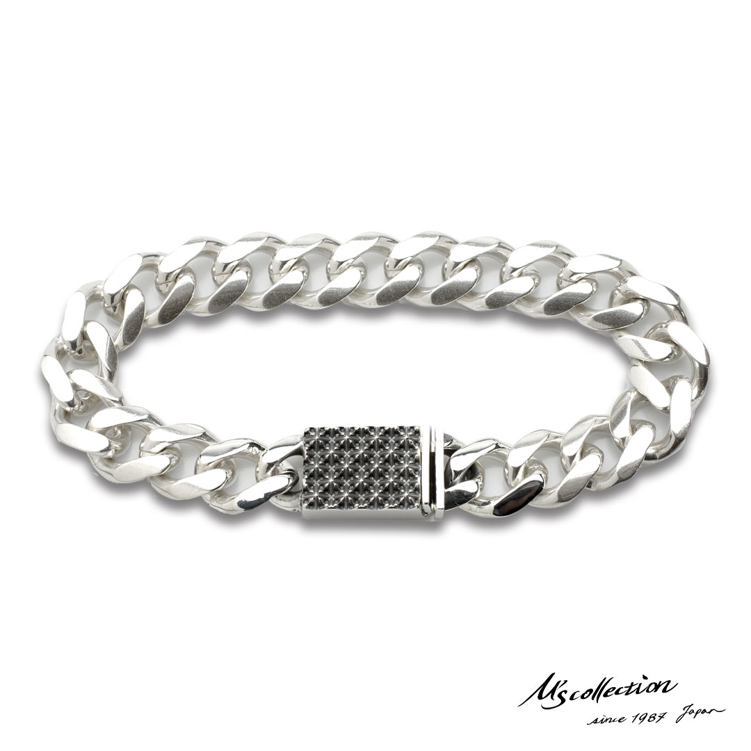 海外最新 楽天市場 エムズコレクション スタッズ クラスプ チェーン ブレスレット シルバー925 コマ足しなし メンズ ブランド Wayng 送料無料 Www Caymanislandsrealty Com