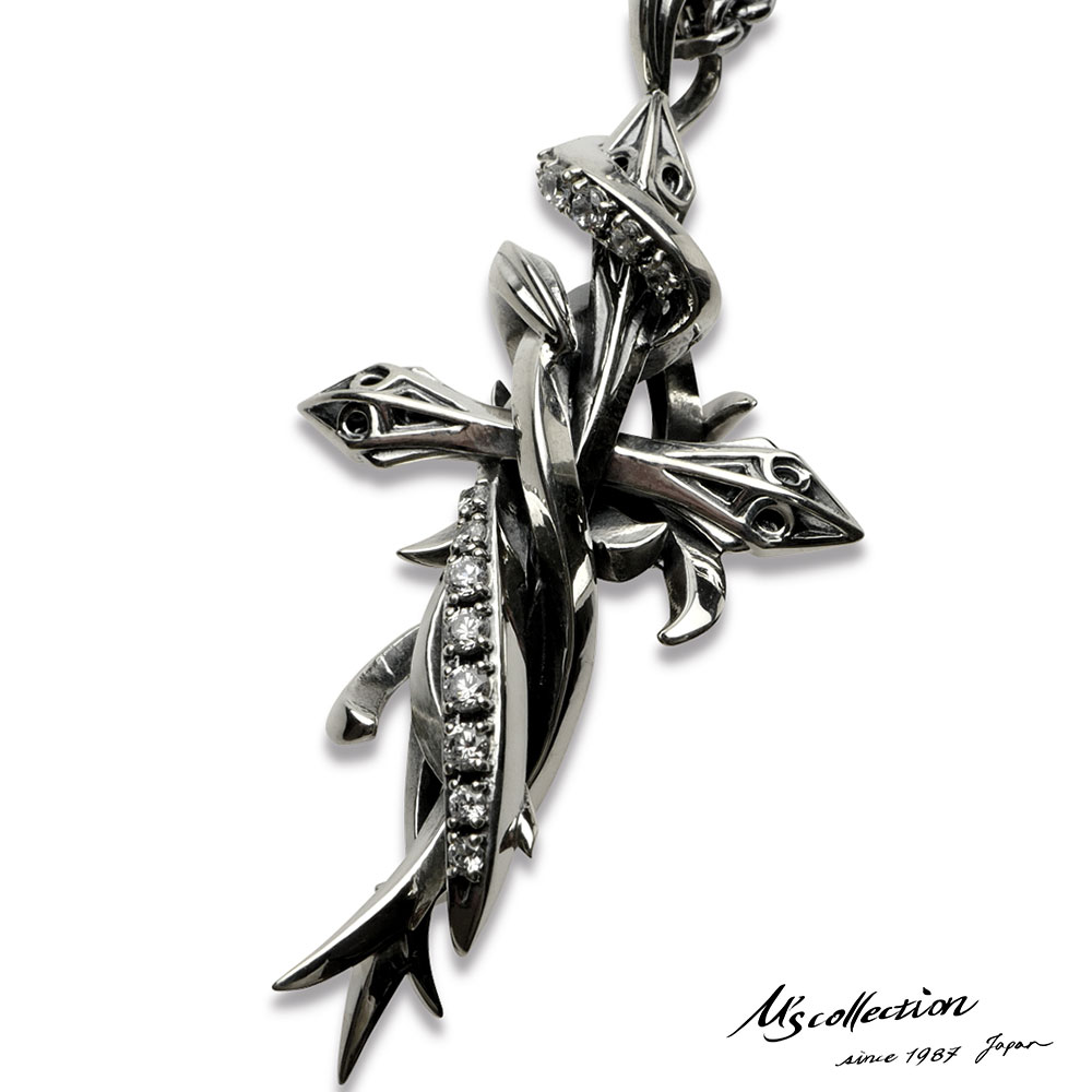 魅了 楽天市場 エムズコレクション テンタクルス クロス ペンダント ネックレス 50cm 十字架 アズキチェーン シルバー925 メンズ ブランド Wayng 格安人気 Www Dailyjiddat Com