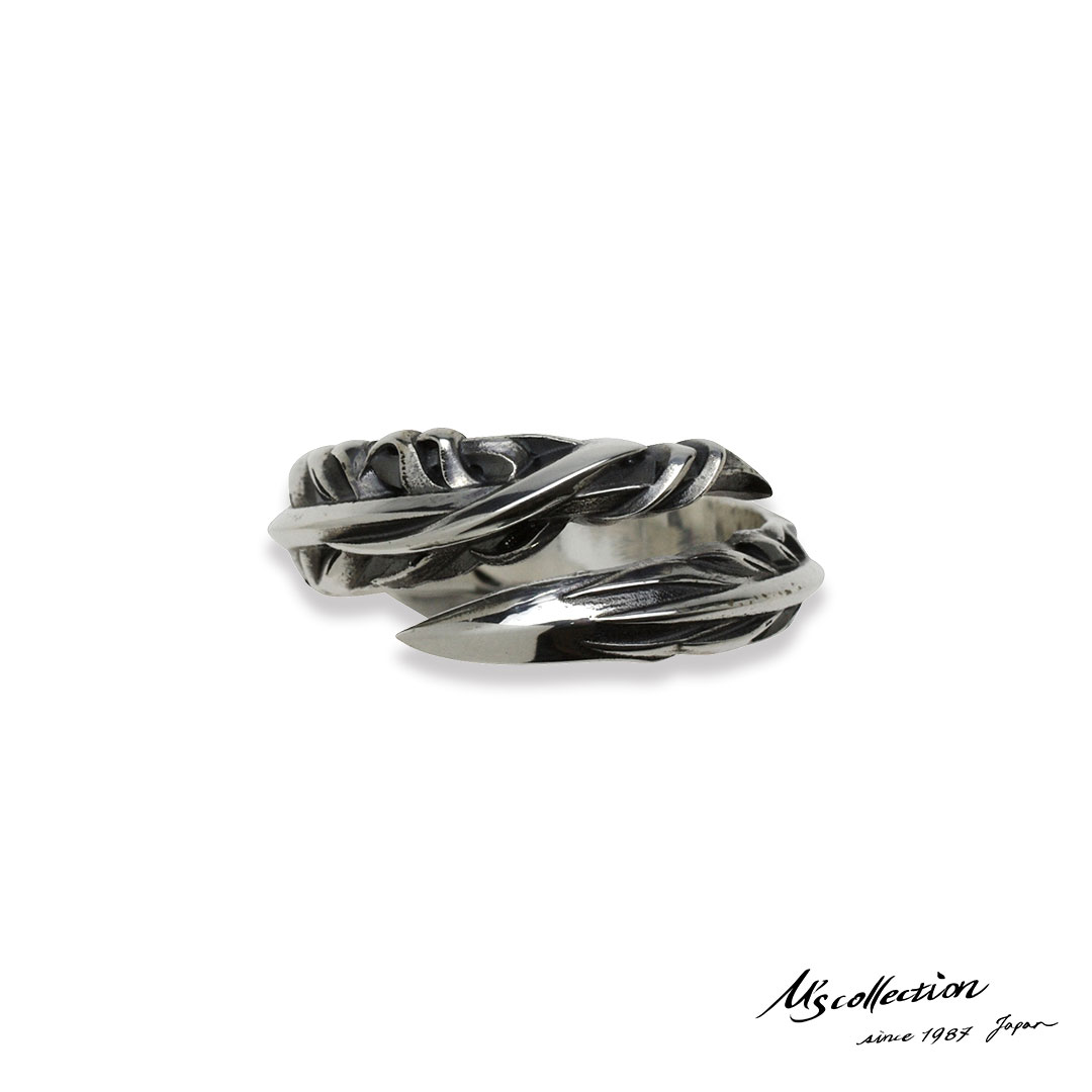 楽天市場】エムズコレクション ターコイズ フェザー リング S シルバー